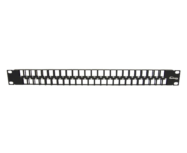 48 Port Blank Network Patch Panel - 1U High Density Rack Mount for Server Rooms & Data Centers