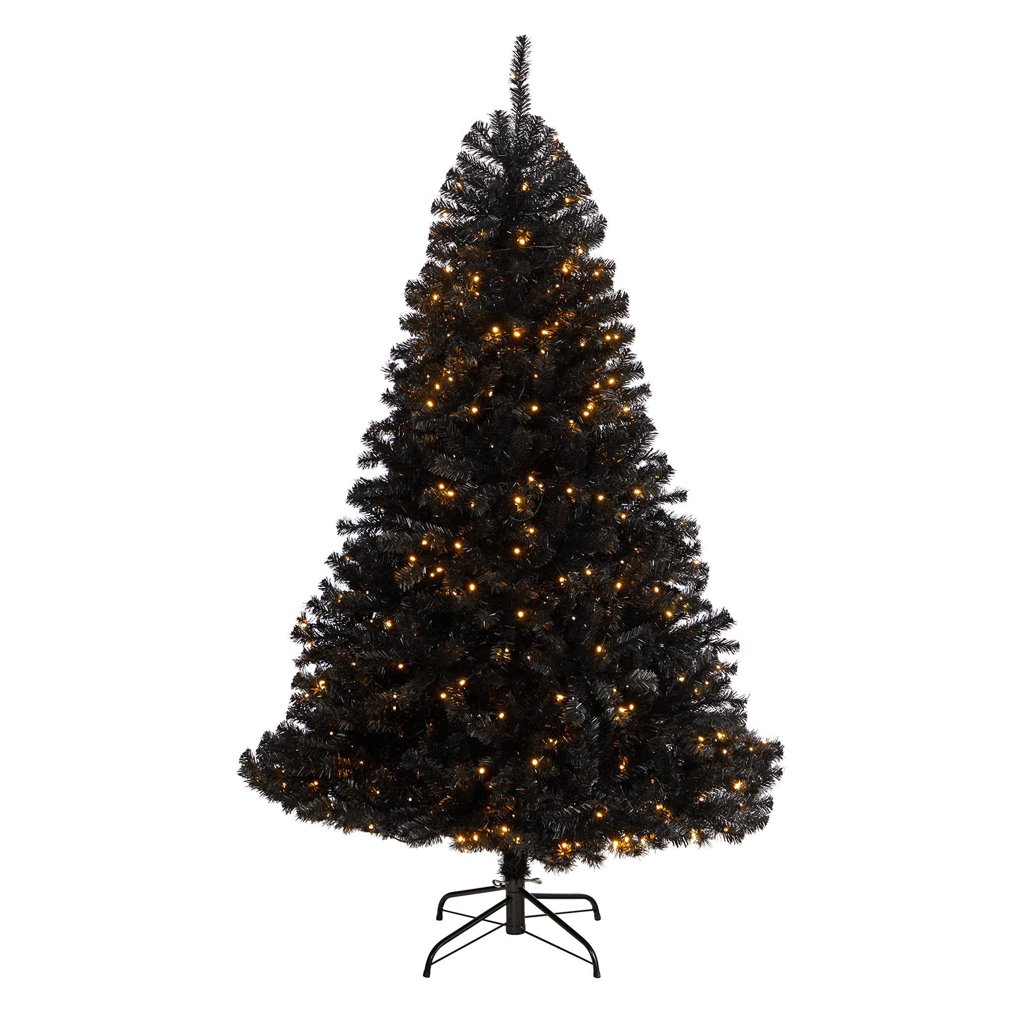 Nearly Natural 6ft Pre-Lit Artificial Christmas Tree with 400 Clear LED Lights & 1036 Tips - Perfect for Home, Office & Holiday Decorations