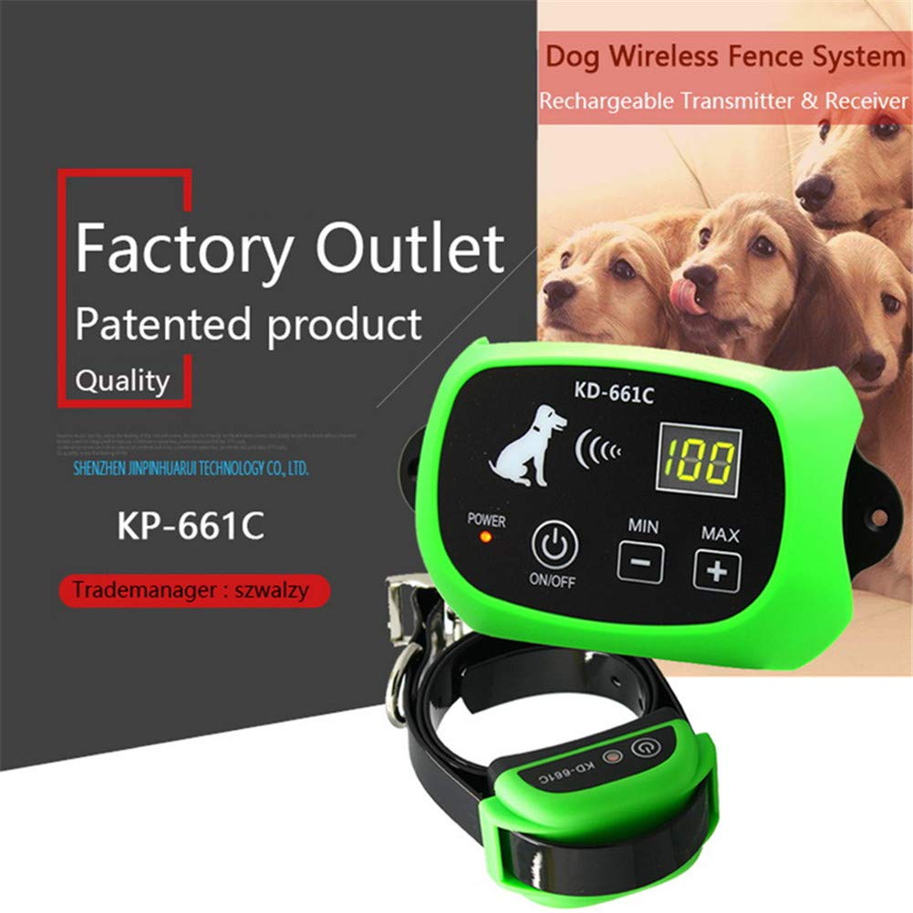 Wireless Dog Fence - Electric Pet Containment System with Safe Beep & Shock Modes | Waterproof & Rechargeable Training Collar for Small, Medium & Large Dogs (1/2/3 Dog Options) | Perfect for Backyard, Farm & Outdoor Dog Training