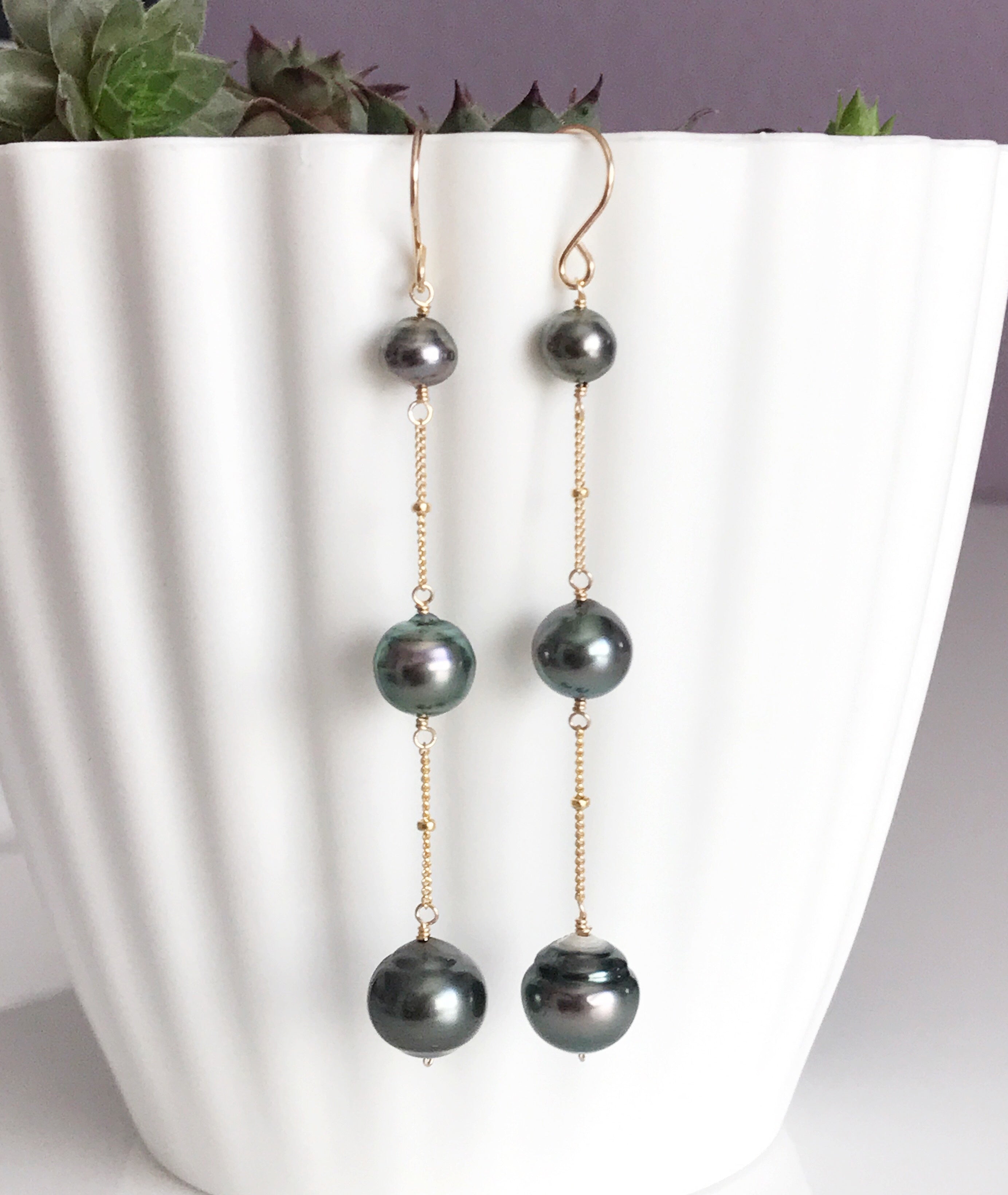 KAIA Elegant Pearl Drop Earrings (E439) - Perfect for Weddings, Parties & Special Occasions