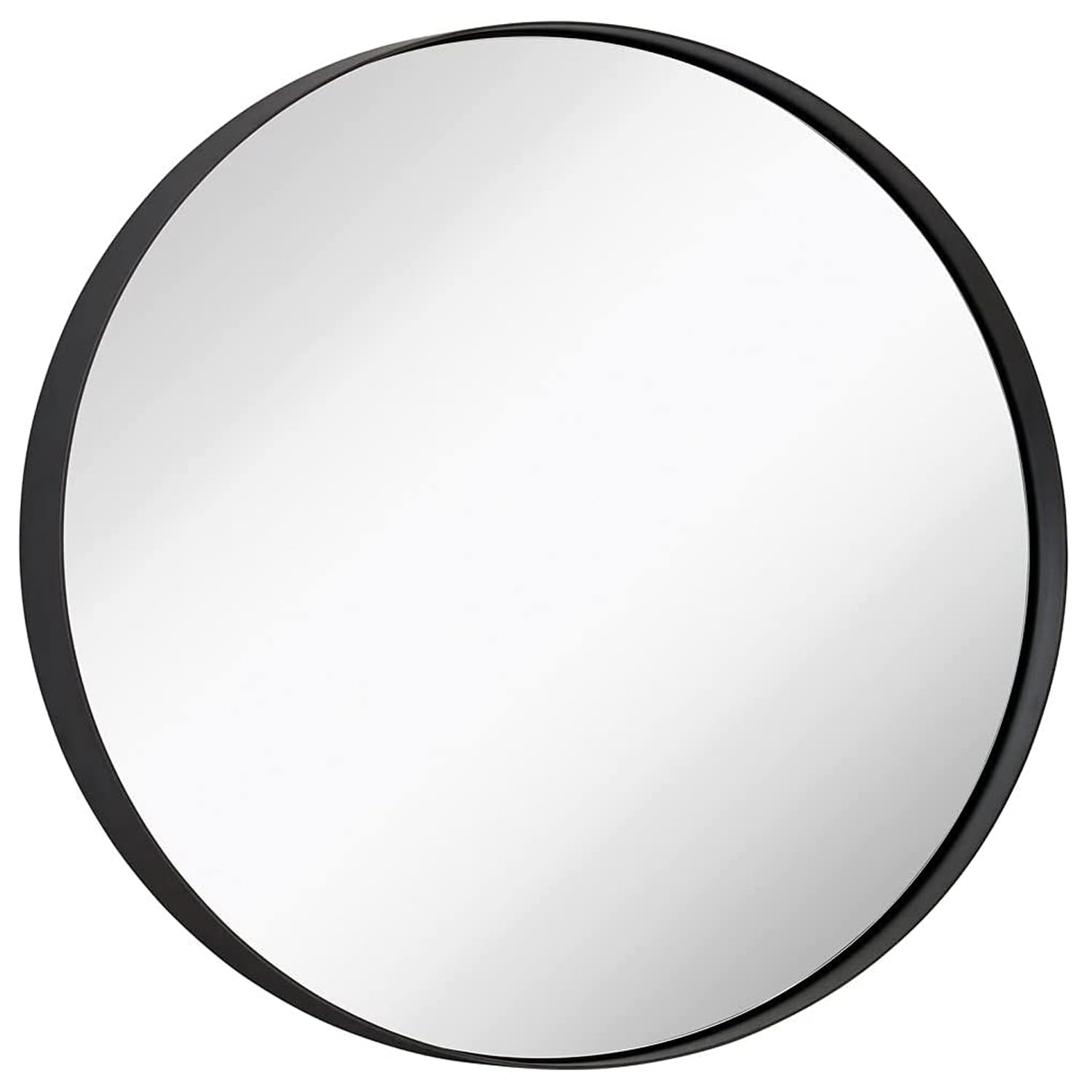 24-Inch Round Vanity Mirror with Oil Rubbed Bronze Frame - Modern Circular Wall Mirror for Bathroom, Bedroom & Entryway - Perfect Over Sink, Dresser or Hallway Decor - Elegant Home Accent Mirror