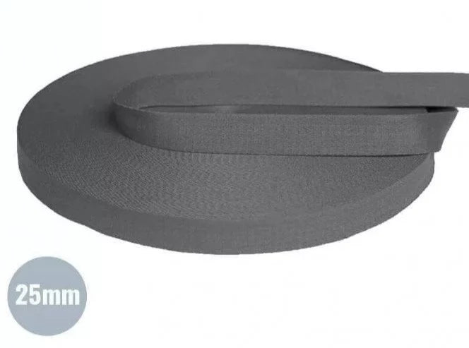 25mm Cotton Webbing - Heavy Duty Natural Cotton Straps for DIY Crafts, Sewing Projects & Bag Making - Perfect for Handles, Belts & Home Decor Accessories