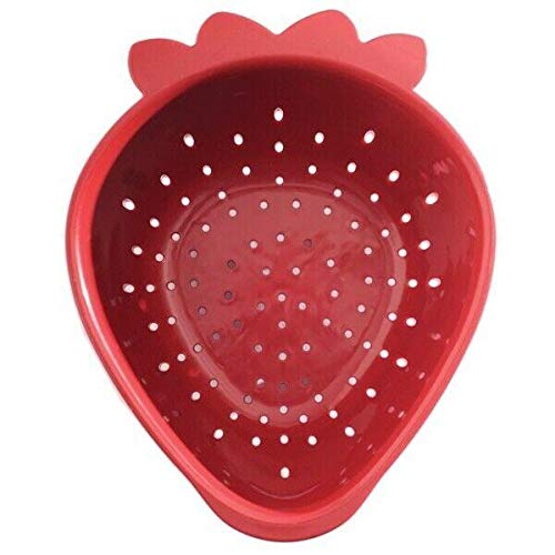 Stainless Steel Mini Strawberry Colander - Fine Mesh Strainer for Kitchen, Pasta, Salad, Fruits - Collapsible & Durable Kitchen Gadget for Draining, Washing, and Serving - Perfect for Small Spaces & Camping