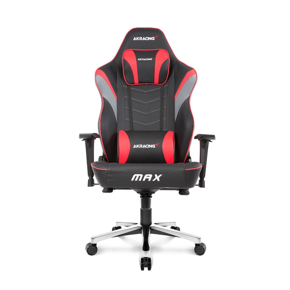 AKRACING MAX Series Ergonomic Gaming Chair - Red | High Back Racing Style with Lumbar Support | Perfect for PC, Office & Esports Gamers