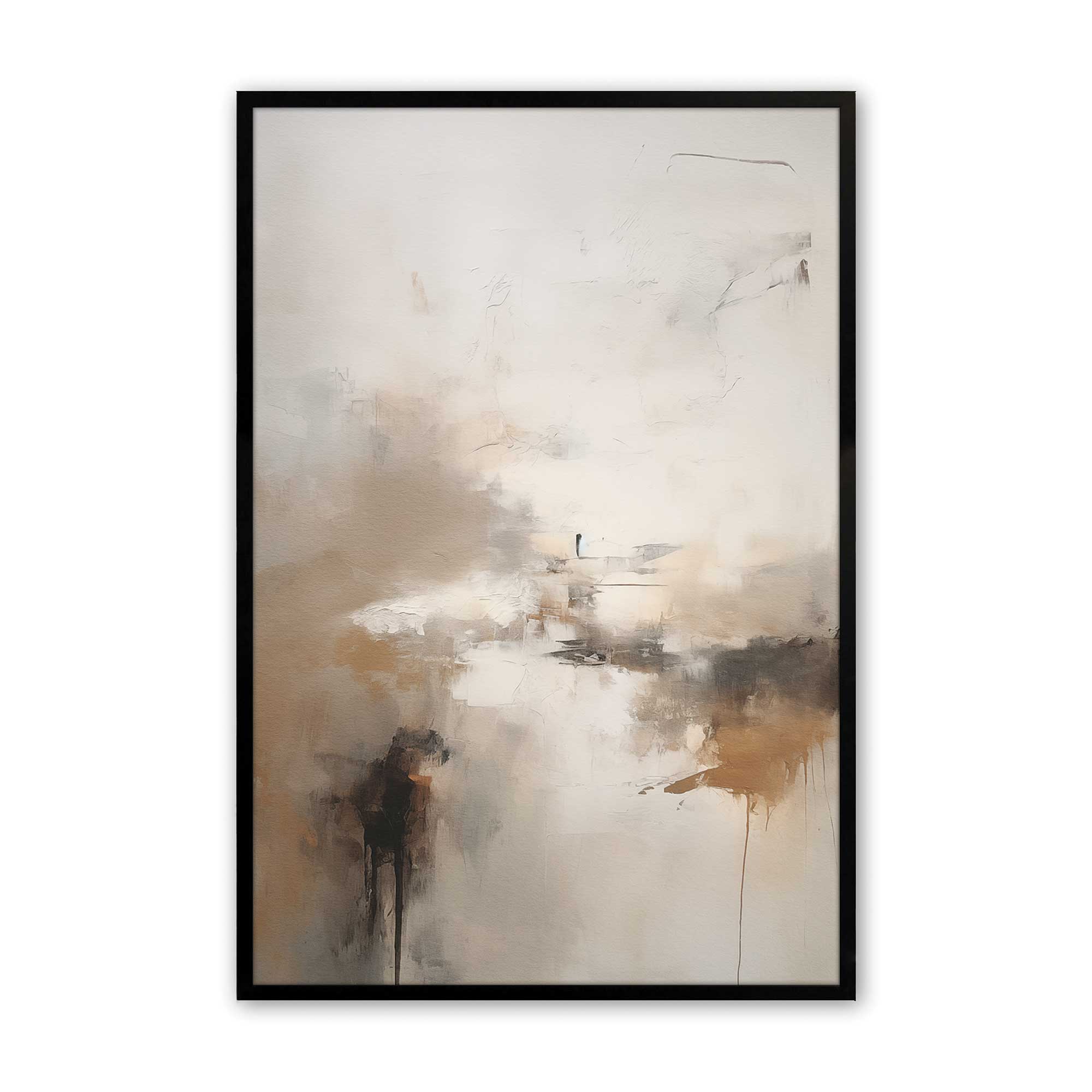 Gentle Gilded Gust I Print - Elegant Wall Art Decor for Living Room, Bedroom & Office - Perfect Home Decor Gift Idea