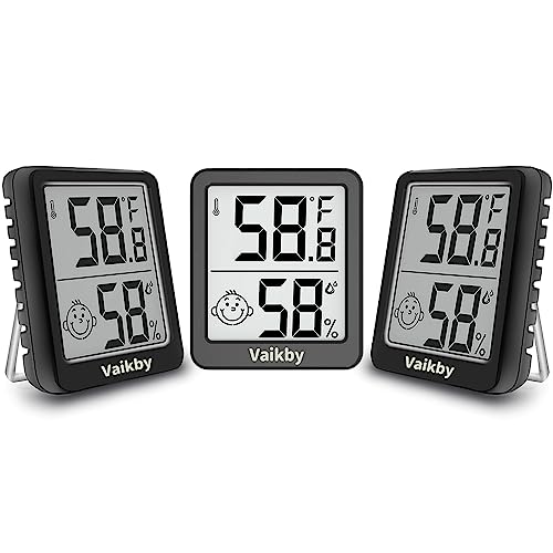 3-Pack Digital Indoor Hygrometer & Thermometer - Accurate Humidity & Temperature Monitor for Home, Nursery, Office | Perfect for Baby Rooms, Greenhouses & Climate Control