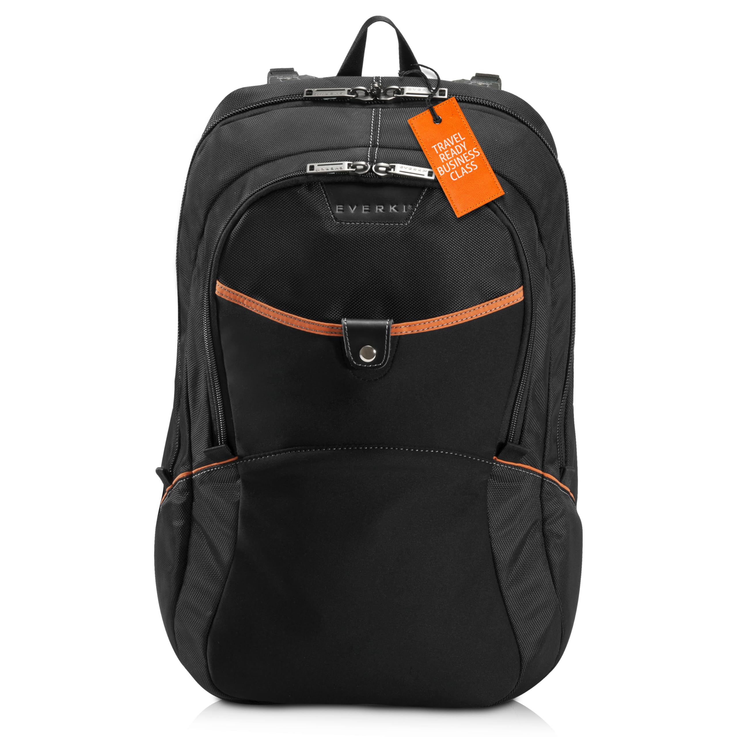 Everki Glide Compact Laptop Backpack for 17.3 Inch Laptops - Lightweight & Durable Black Business Travel Backpack - Perfect for Commuting, Work & College Students