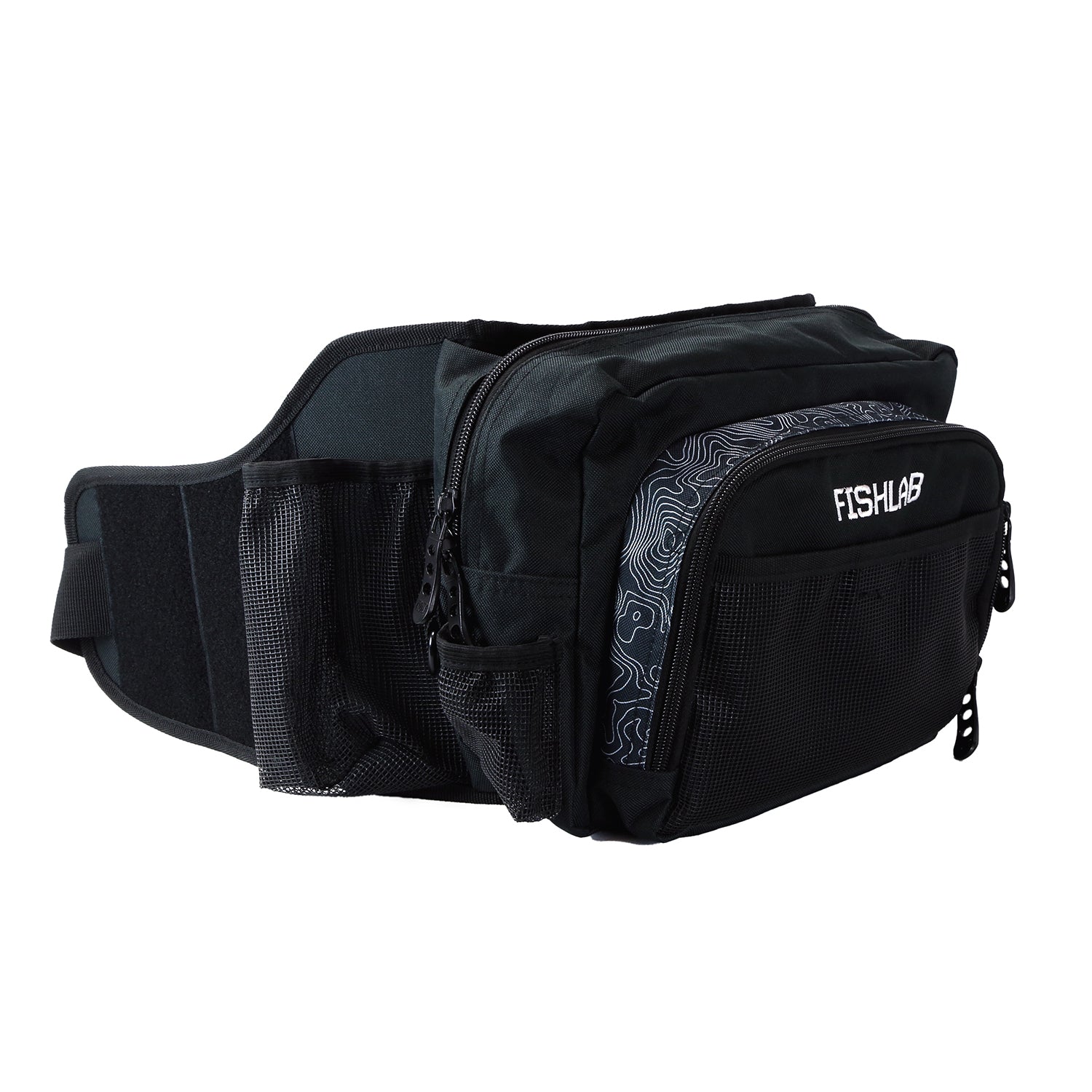 FishLab Fishing Tackle Fanny Pack - Waterproof Waist Pack for Fishing Gear & Accessories - Perfect for Anglers, Outdoors & Hiking Adventures