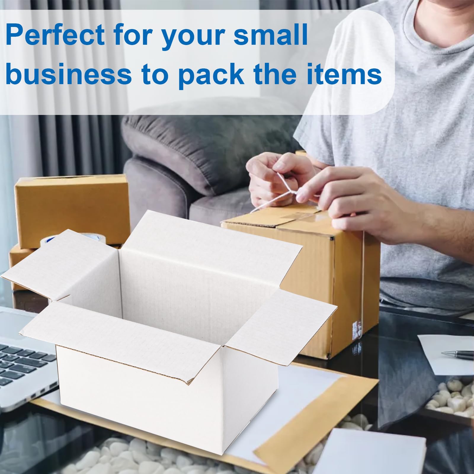 Peohud 40-Pack 6x4x4