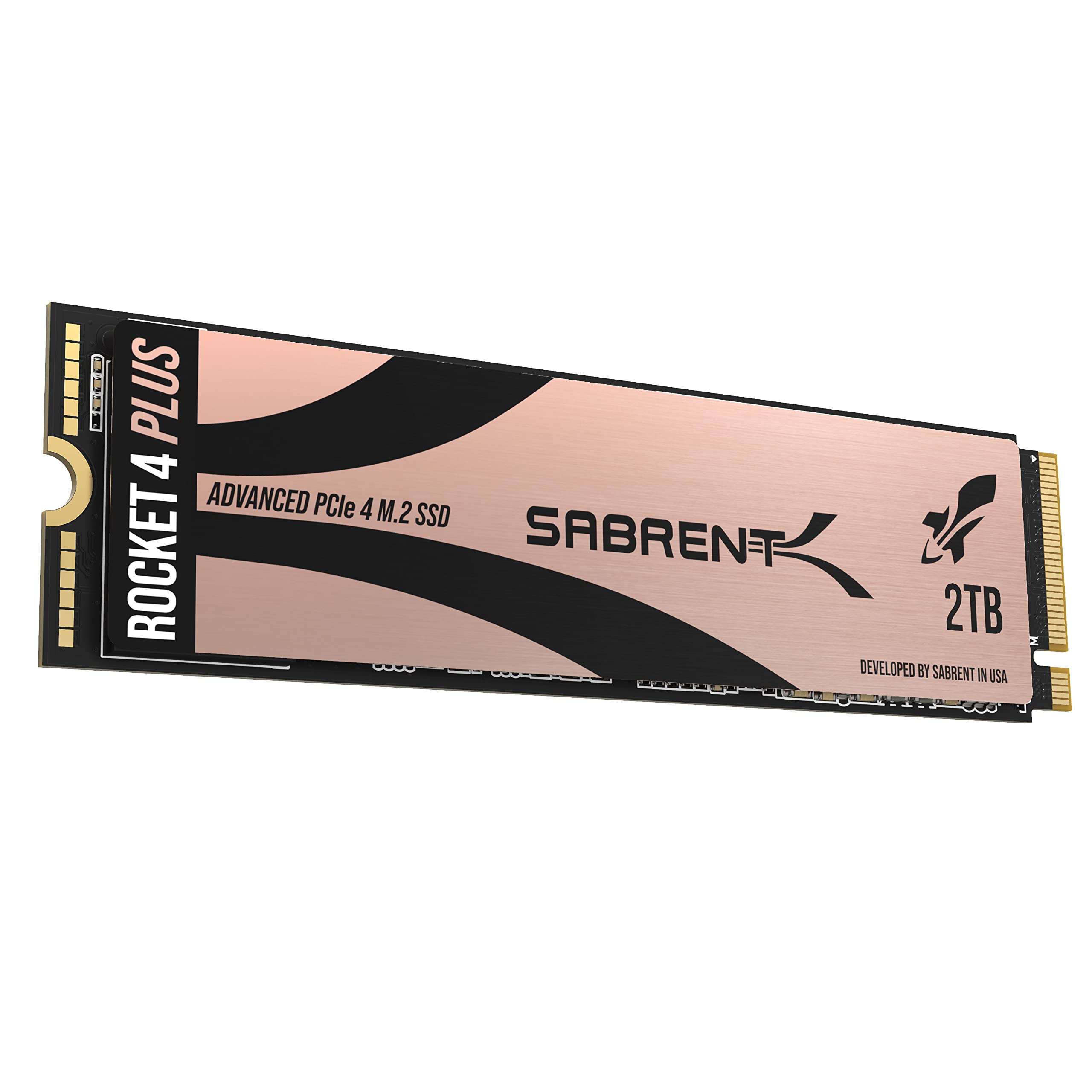SABRENT 2TB M.2 NVMe PCIe 4.0 SSD - 7100MB/s Read Speed Internal Solid State Drive for Gaming PCs, PS5, Laptops & Desktops | High Performance Storage for 4K Gaming, Video Editing & Fast Boot Times (SB-RKT4P-2TB)