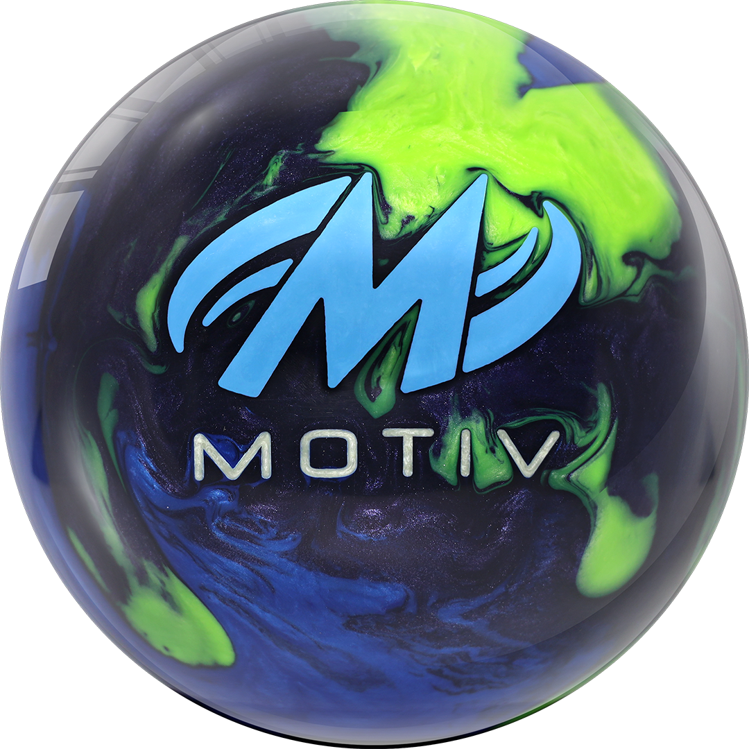 Motiv Nuclear Forge Bowling Ball - High Performance Reactive Resin for Hook & Power | Perfect for Heavy Oil Lanes & Competitive Tournaments