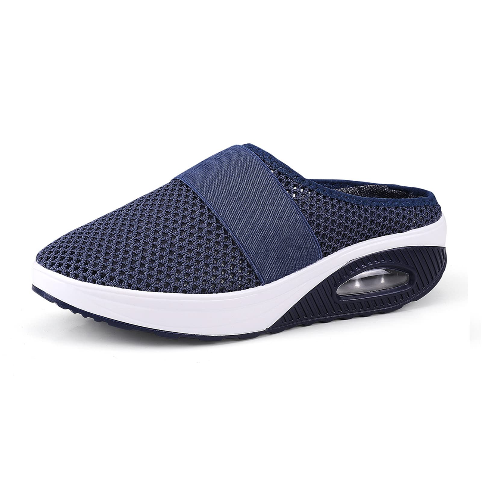 VJQB Women's Air Cushion Slip-On Walking Shoes - Orthopedic Diabetic Comfort Sneakers for Women | Perfect for Walking, Travel & Daily Wear
