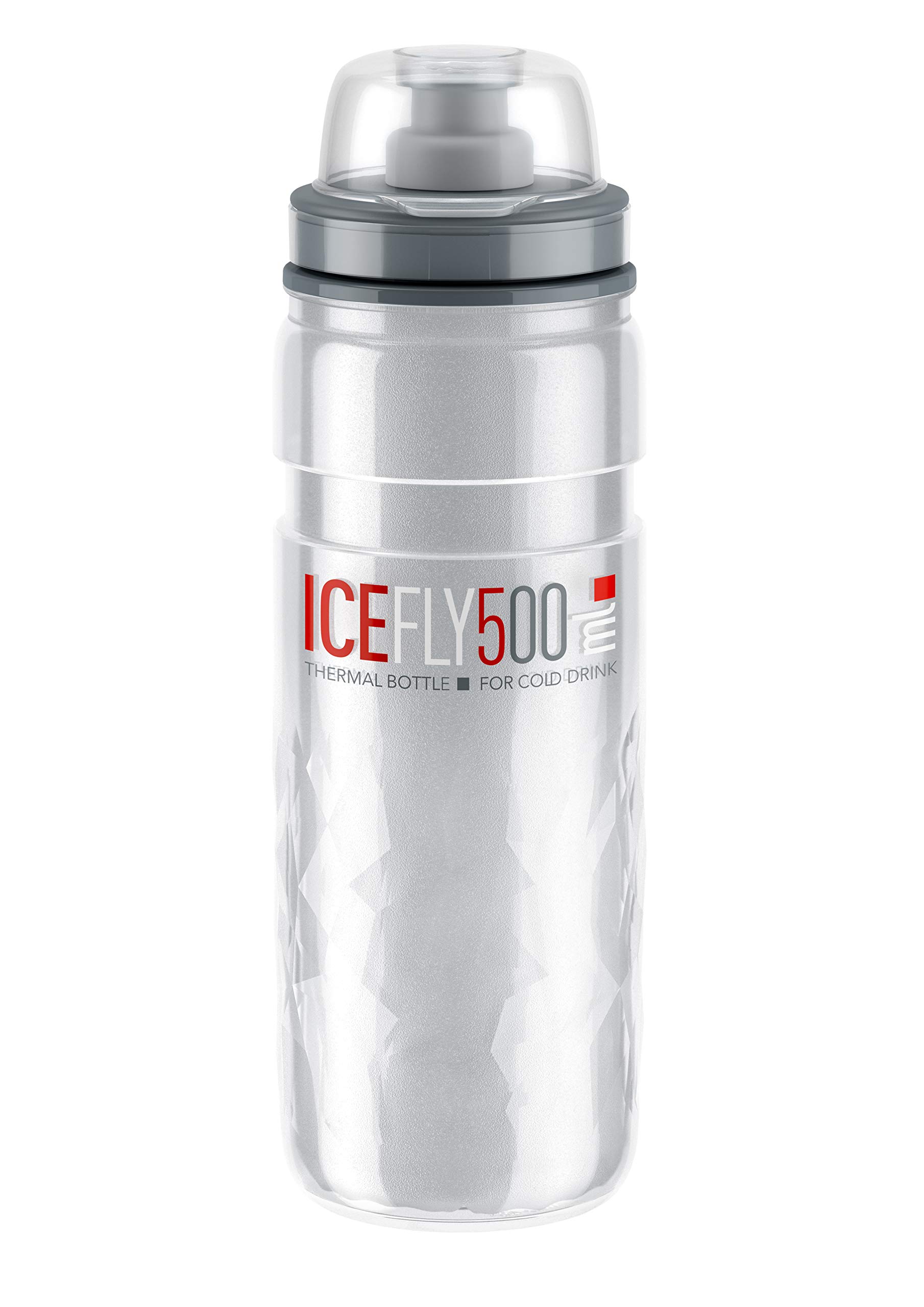 Elite IceFly 500ml Insulated Water Bottle for Cycling & MTB - Leakproof & Durable