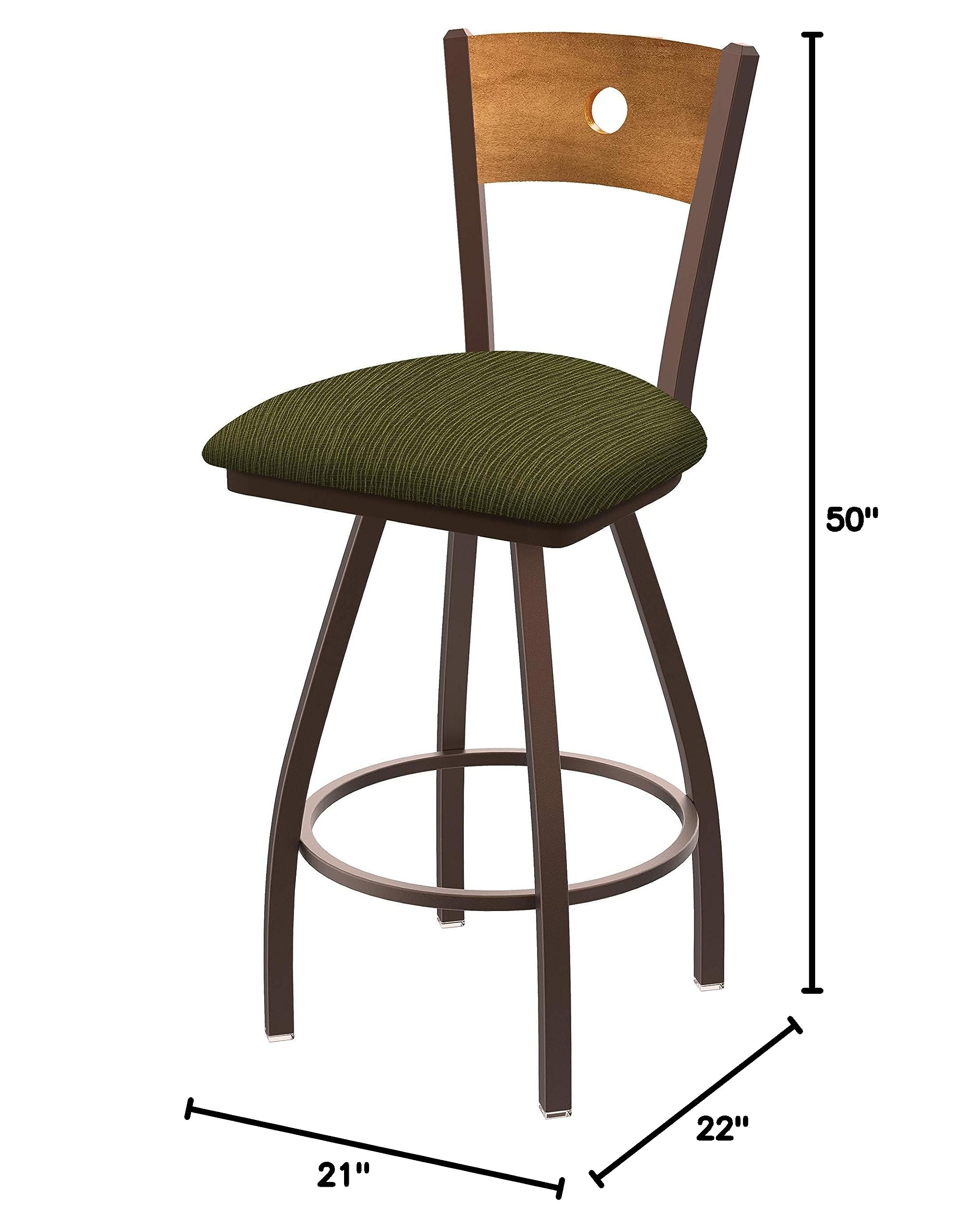 Holland Bar Stool Co. XL 830 Voltaire Swivel Bar Stool - Graph Parrot Finish, Adjustable Height Barstool for Kitchen Island, Home Bar & Commercial Use