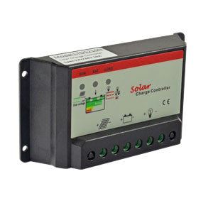 10A Solar Charge Controller for 12V/24V Battery - Waterproof & Efficient MPPT Regulator for RV, Boat, Off-Grid Solar Systems