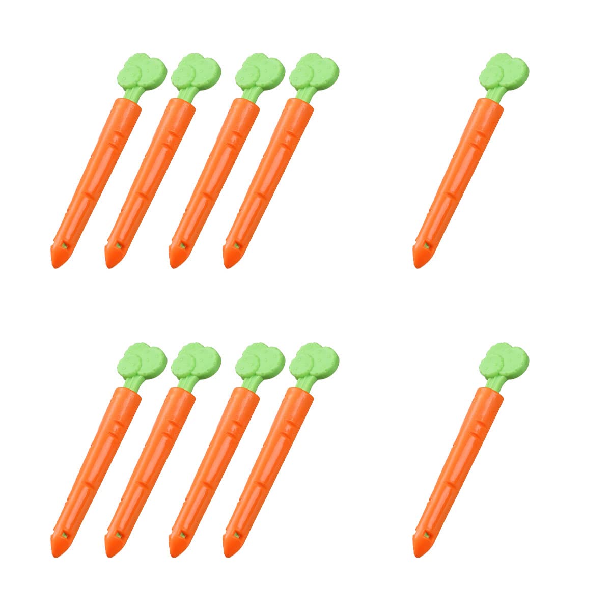 Carrot-Shaped Food Sealing Clips - 10-Piece Set for Snack Bags, Chips & Kitchen Storage | Fresh-Keeping Sealer Clips for Pantry Organization & Picnic Prep