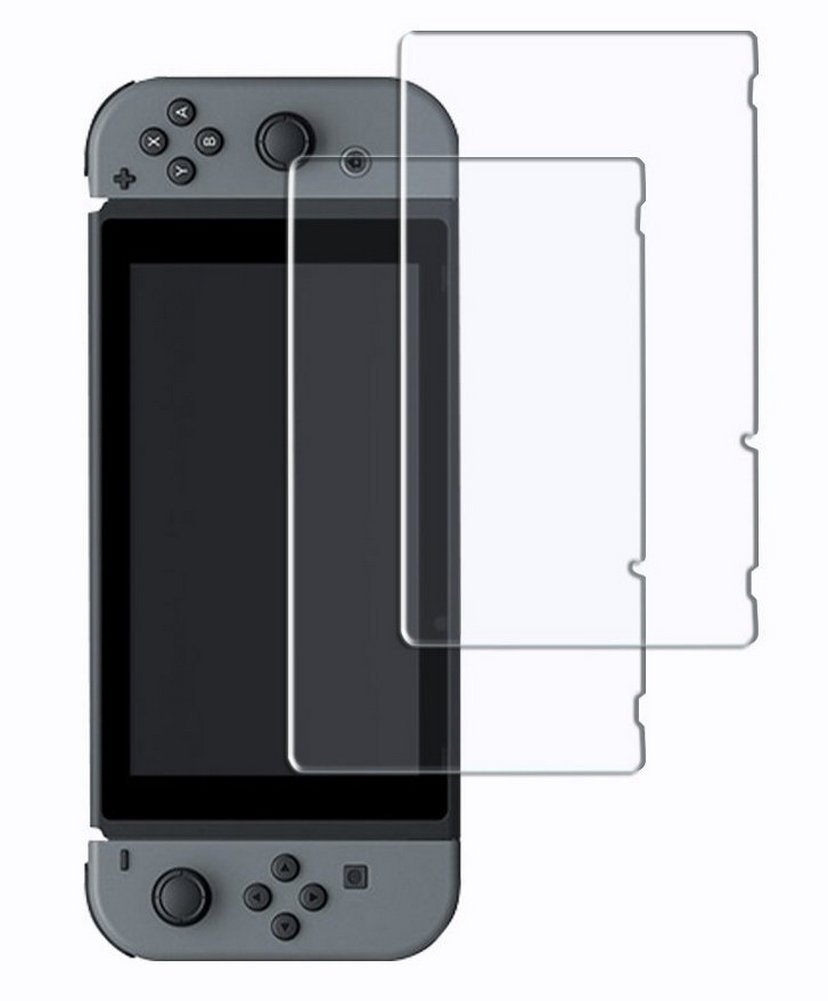2 Pack Tempered Glass Screen Protector for Nintendo Switch - HD Clear, Anti-Scratch, Bubble-Free (Perfect for Gaming, Travel Protection)