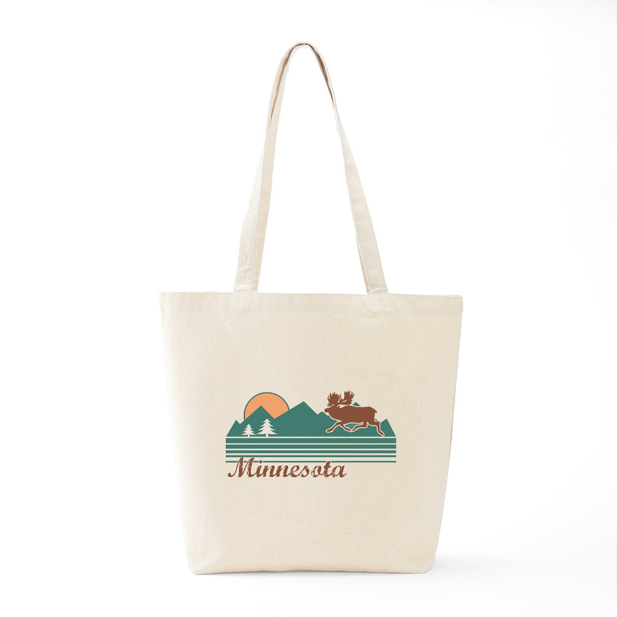 Minnesota Moose Canvas Tote Bag - Eco-Friendly Reusable Shopping Bag for Groceries, Beach & Daily Use | CafePress