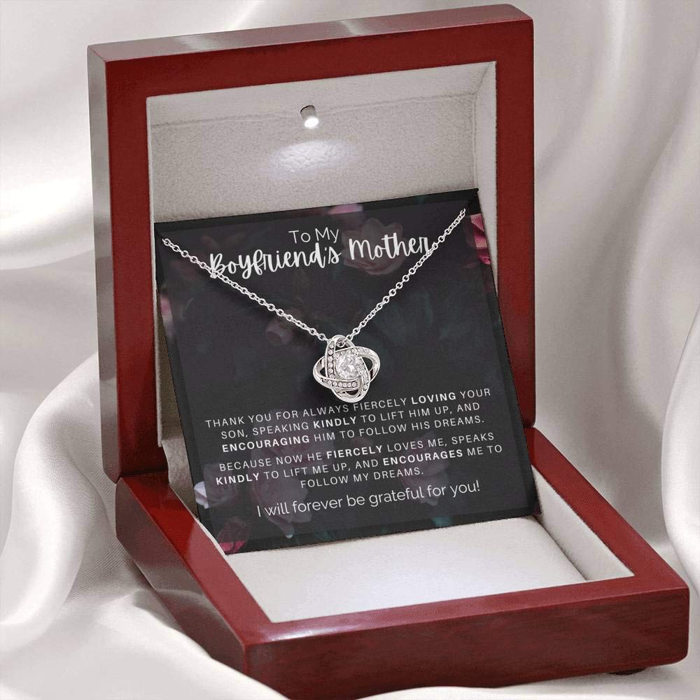 Elegant Heart Pendant Necklace for Boyfriend's Mom - Gift Box Included | Perfect for Mother's Day, Birthday & Anniversary Gifts
