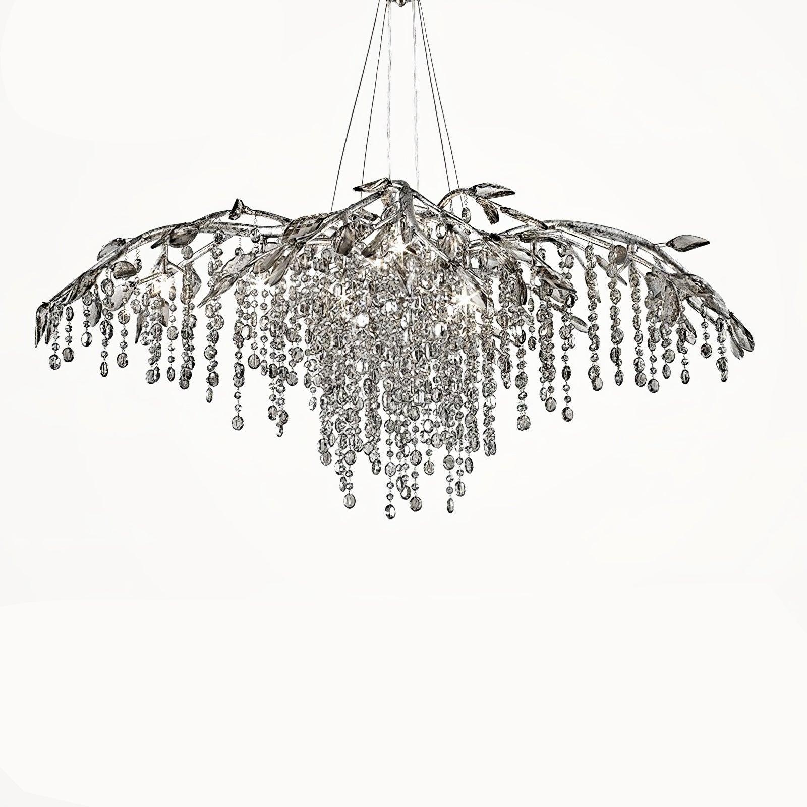 Elegant Autumn Twilight Chandelier - Modern Crystal Ceiling Light Fixture for Dining Room, Bedroom & Living Room Decor