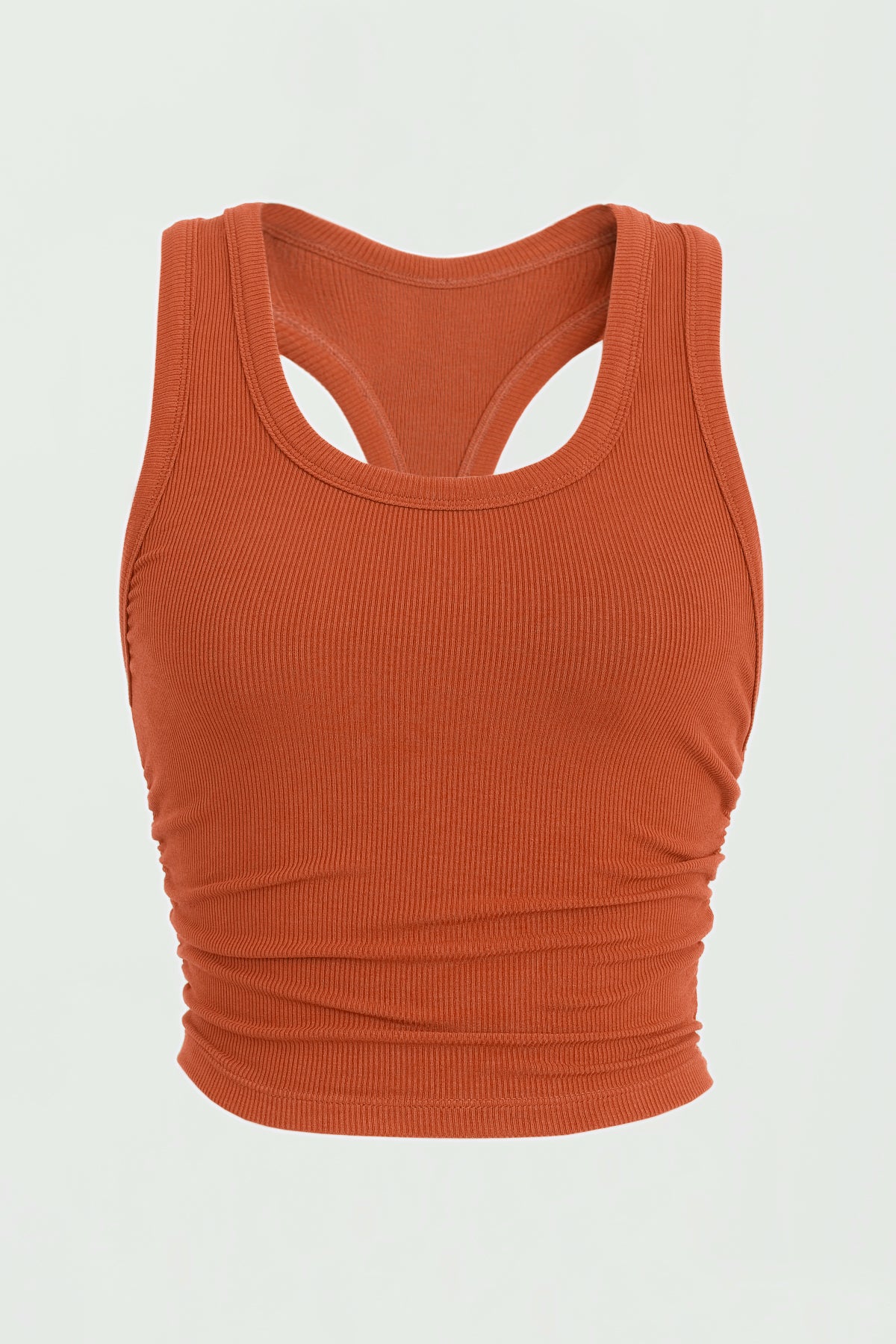 Dom Racerback Tank Top for Women - Soft Breathable Amber Color Workout Shirt - Perfect for Yoga, Gym & Summer Casual Wear