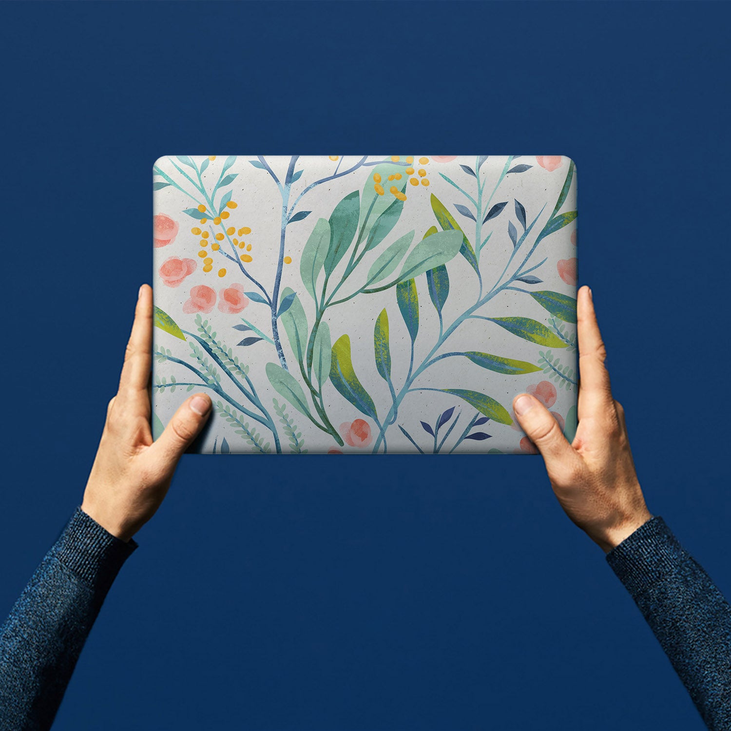 Pink Flower Surface Laptop Case - Slim Protective Cover for Microsoft Surface Laptop 3/4/5 - Perfect for Work, School & Travel