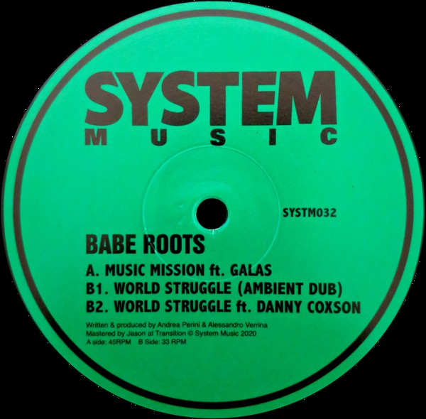 Babe Roots – Music Mission System SYSTM032 Vinyl Record | Electronic Dance Music for DJs & Collectors | Perfect for Clubs, Home Listening & Music Production