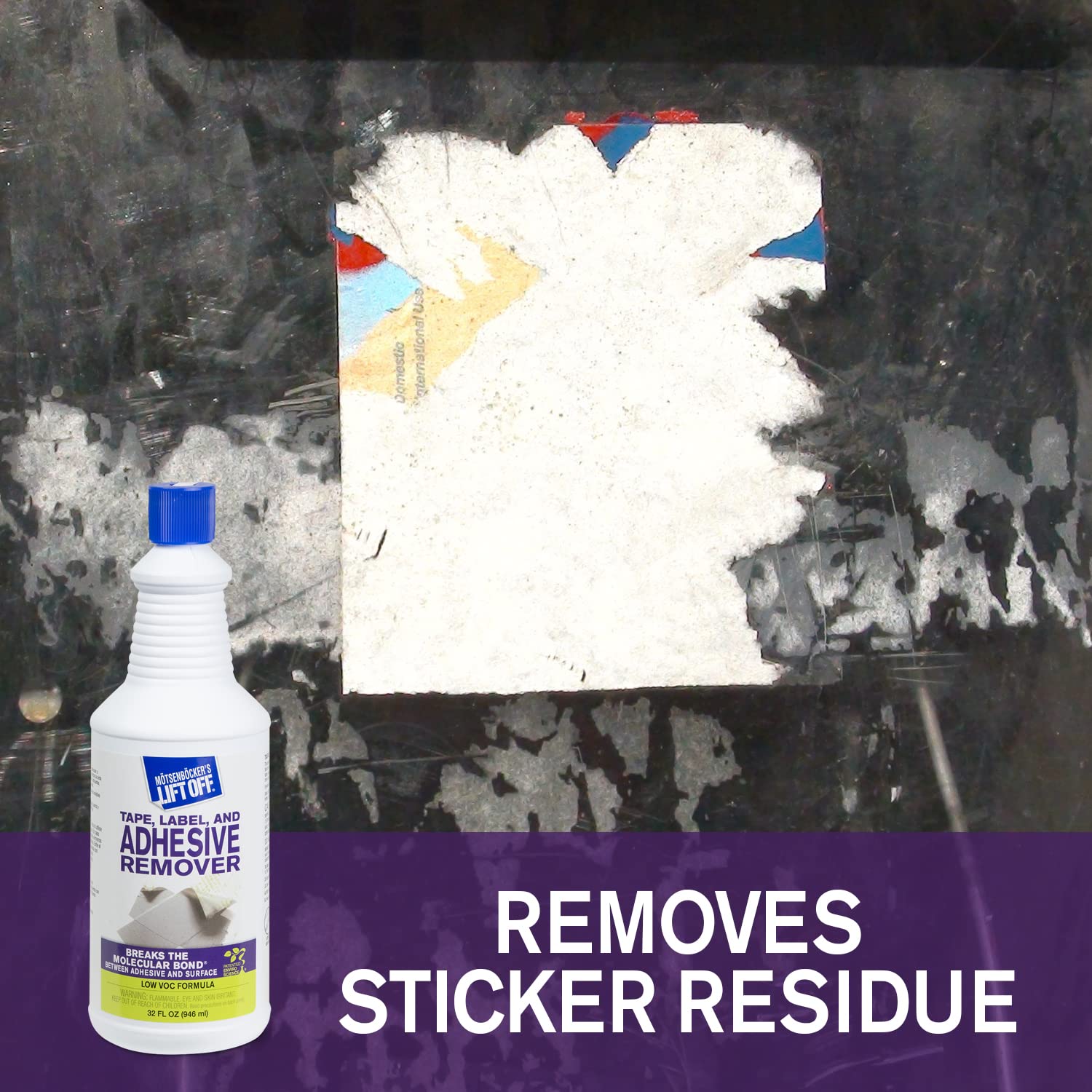 Motsenbocker’s Lift Off 40703-6PK 32-Oz Adhesive Remover - Safely Remove Stickers, Glue, Decals & Sticky Residue from Cars, Furniture, Tile & Wood | Perfect for Home Cleaning, Auto Detailing & DIY Projects