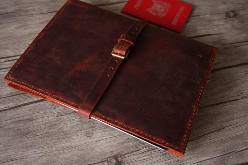Premium Genuine Leather iPad Pro Case for Women - Slim Protective Cover with Stand for 11