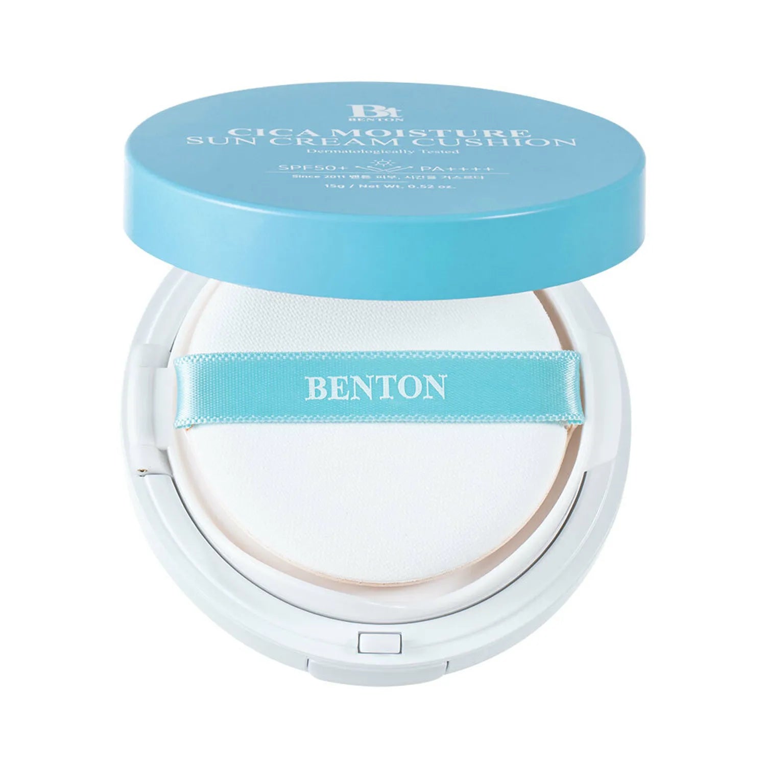 BENTON Cica Moisture Sun Cream Cushion SPF50+ PA++++ 15g - Hydrating Sunscreen Cushion with Centella Asiatica for Daily UV Protection | Perfect for Outdoor Activities & Makeup Base