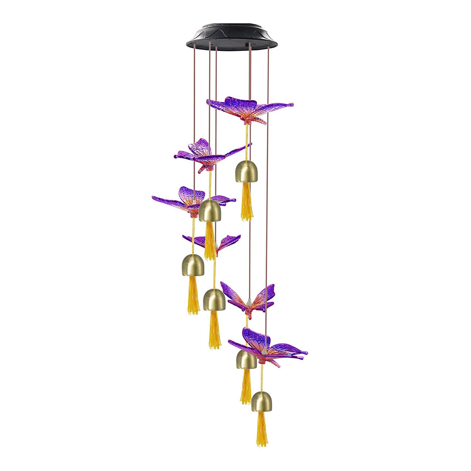 Solar Wind Chimes Garden Light - LED Color Changing Outdoor Decor with Shell Design, Perfect for Yard, Patio, and Home Decoration | Ideal for Relaxing Evenings and Creating Ambient Lighting