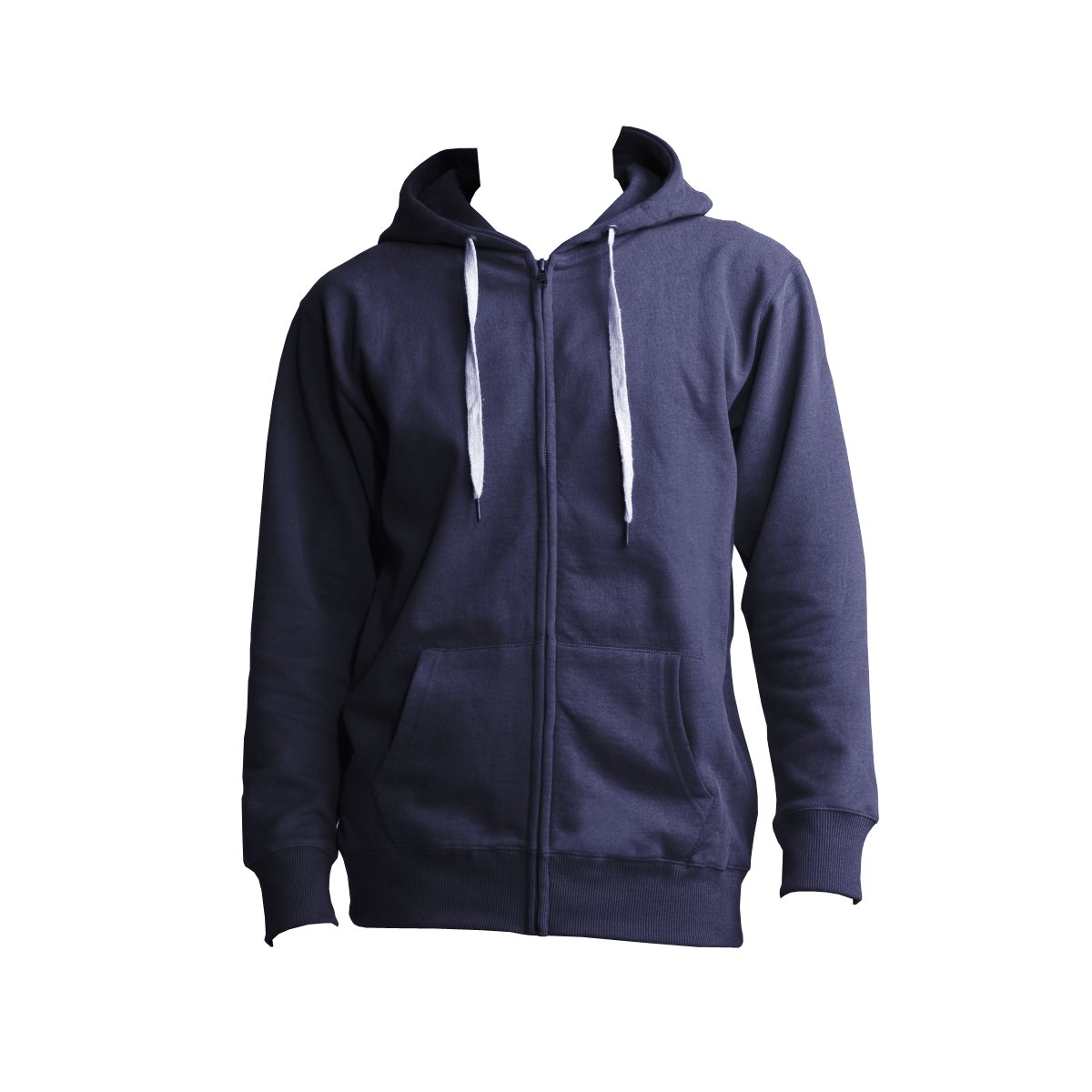 Mantis Men's Superstar Zip-Up Hooded Sweatshirt - Swiss Navy Blue Pullover Hoodie for Casual Wear & Outdoor Activities (Size S)