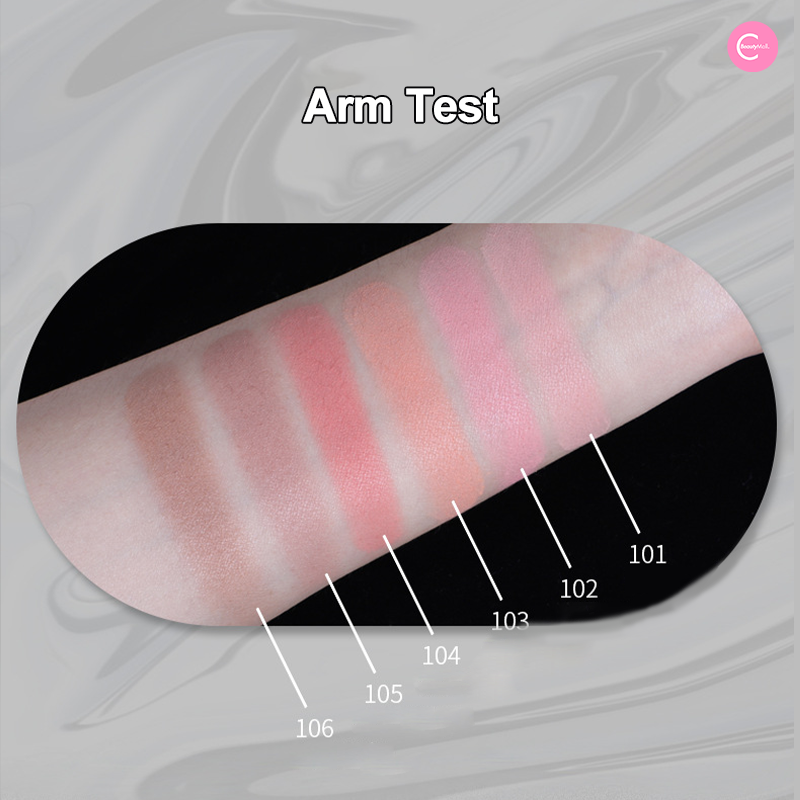 Biya Mirage Wave Blush Palette - 6 Color Matte & Shimmer Blush Set for Cheeks, Buildable & Blendable Makeup - Perfect for Everyday Wear, Date Night & Special Occasions