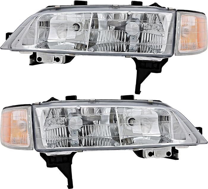 1994-1997 Honda Accord Headlight Replacement Set - Halogen Driver & Passenger Side Lamps - Perfect for Night Driving & Auto Restoration Projects