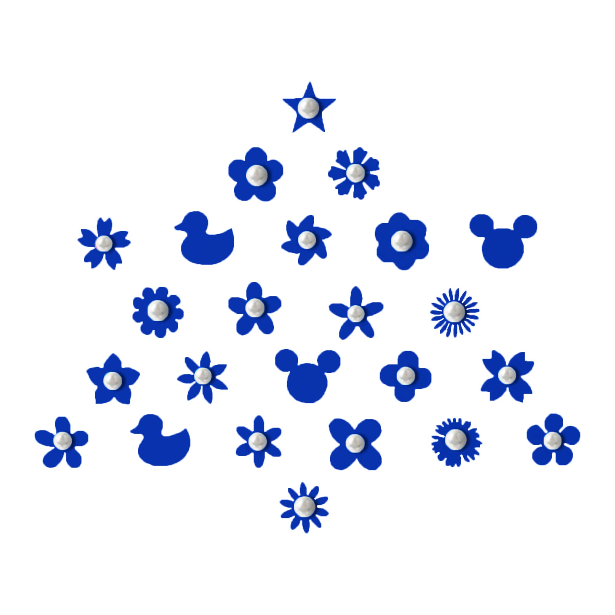 Comet Busters Cute Blue Baby Bindis - 6mm Kids Face Decoration Stickers (BB033) for Parties, Halloween & Festive Celebrations