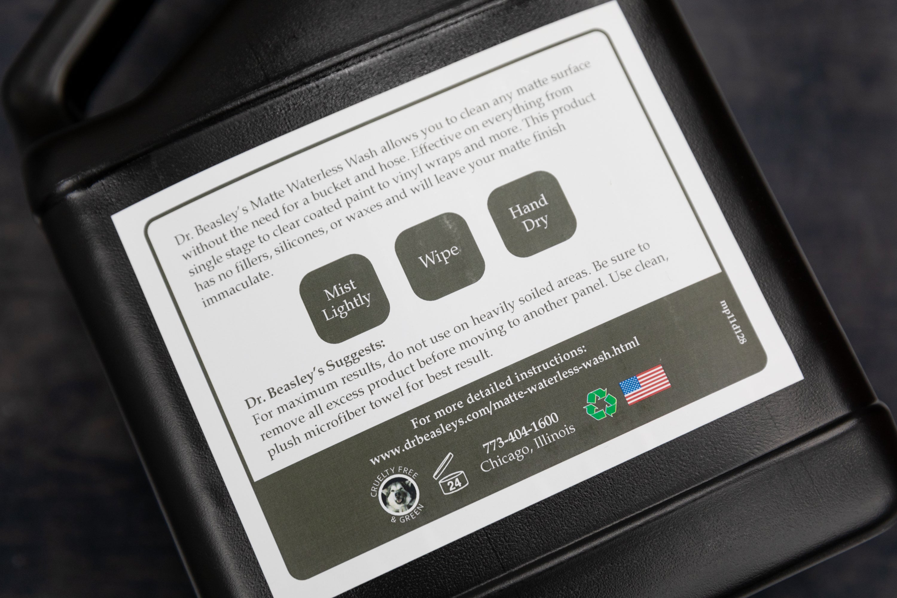 Dr. Beasley's Matte Waterless Wash - Quick & Easy Car Cleaning Solution for Matte Paint - Perfect for Road Trips, Car Shows & Daily Maintenance