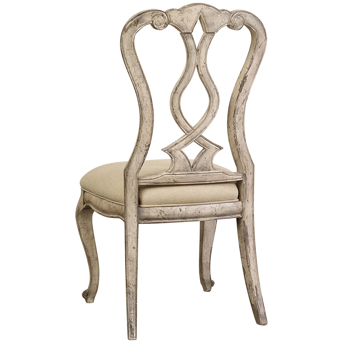 Vintage White Hooker Furniture Chatelet Dining Side Chairs (Set of 2) - Elegant French Country Style for Dining Room, Kitchen, or Breakfast Nook