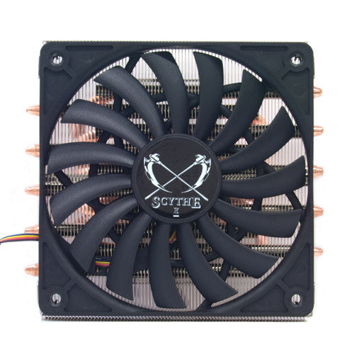 Scythe BIG SHURIKEN 2 Low-Profile CPU Cooler with 5 Heat Pipes - Compact & Quiet Cooling for Mini-ITX & Small Form Factor PCs - Perfect for Gaming, HTPC, and Office Computers