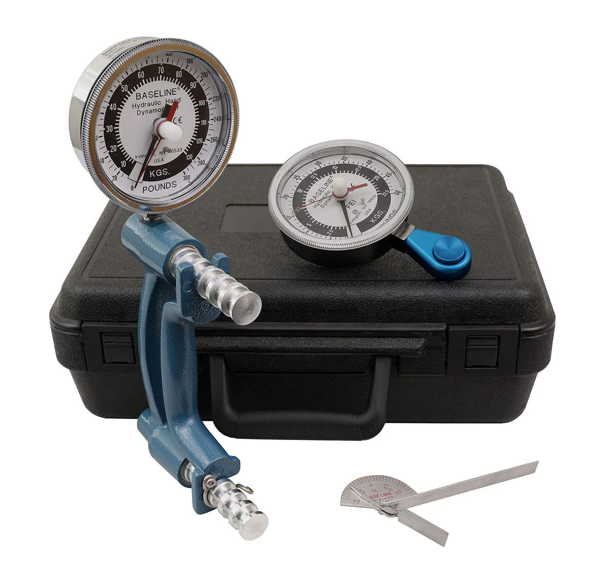 3-Piece Hydraulic Hand Evaluation Kit with Large Head - Professional Therapy Tools for Occupational & Physical Rehabilitation (Home/Clinic Use)
