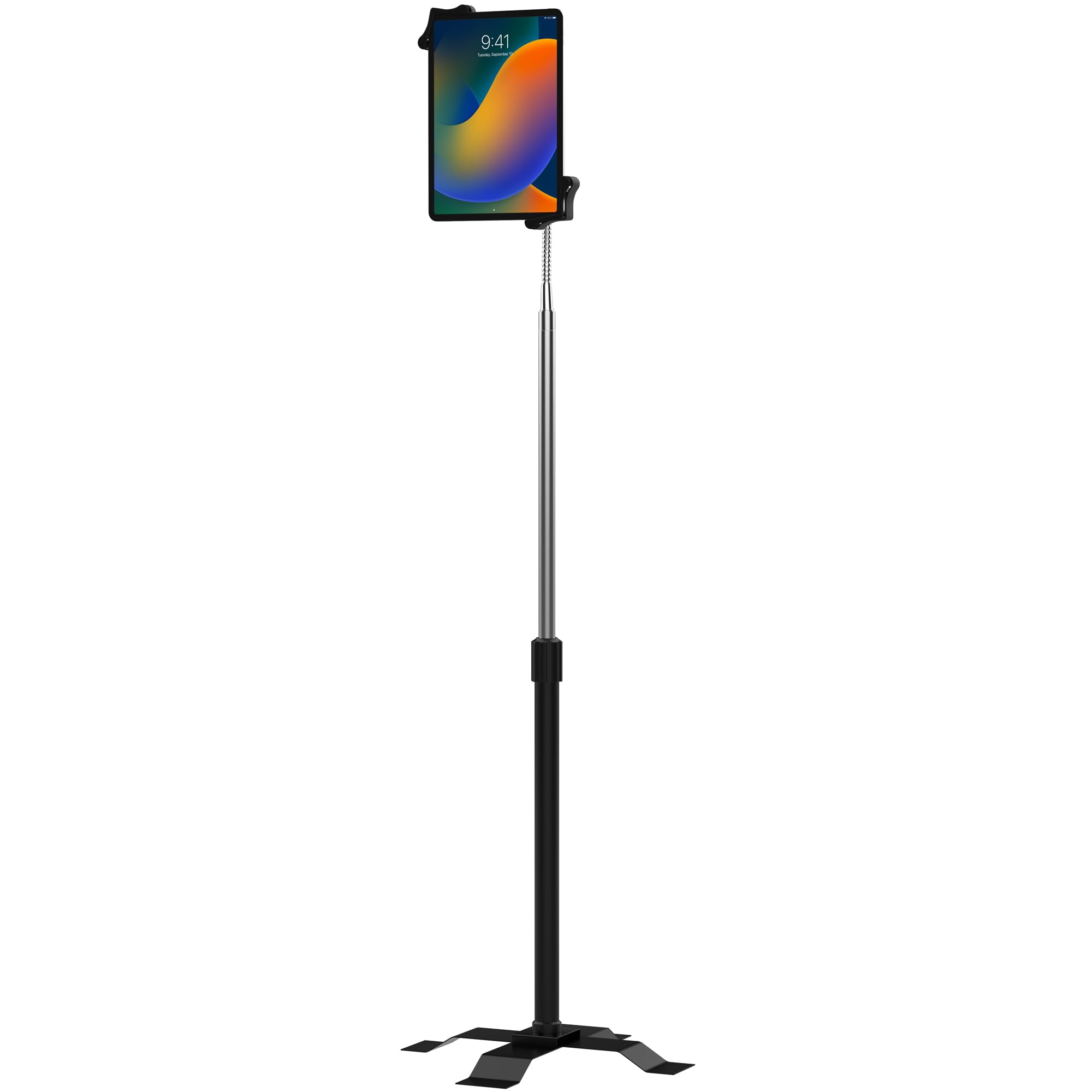 Adjustable Gooseneck Floor Stand for iPad 2/3 - CTA Digital PAD-AFS - Perfect for Home Office, Classroom & Hands-Free Viewing