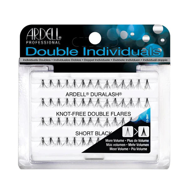 Ardell Individual Lashes Double Up - Natural Looking False Eyelashes for Volume & Length - Perfect for Weddings, Parties & Special Occasions