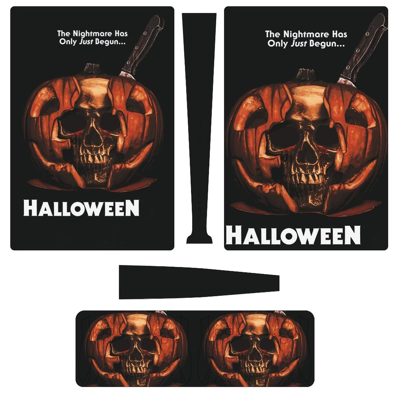 Halloween Michael Myers Skin Sticker Decal Cover for Nintendo Switch Controller & Consoles - Protective Vinyl Wrap for Gaming Accessories - Perfect for Halloween Parties & Gaming Setups