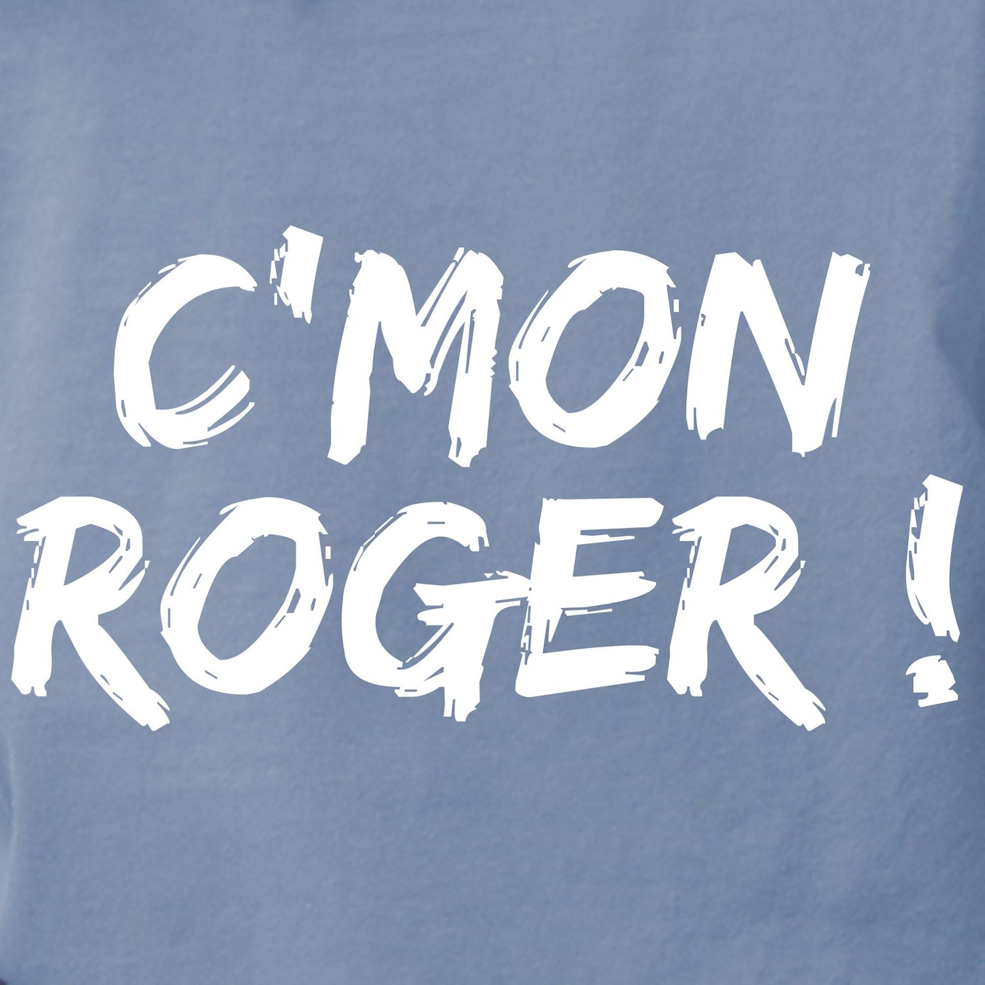 Comfort Colors Women's 'C'mon Roger' Graphic T-Shirt by CafePress | Soft Cotton Casual Tee for Everyday Wear, Outings & Gifts