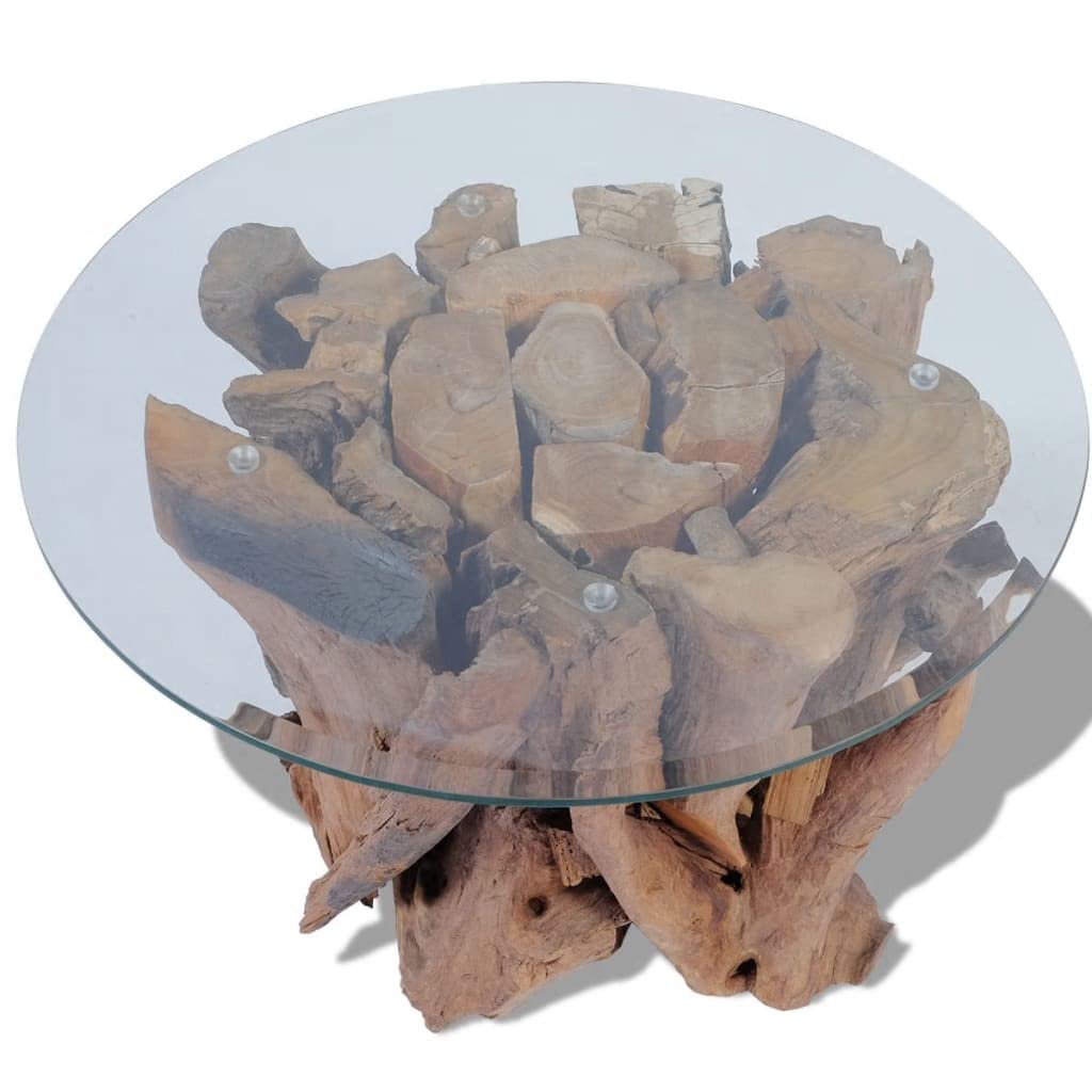 SKM Solid Teak Driftwood Coffee Table 23.6