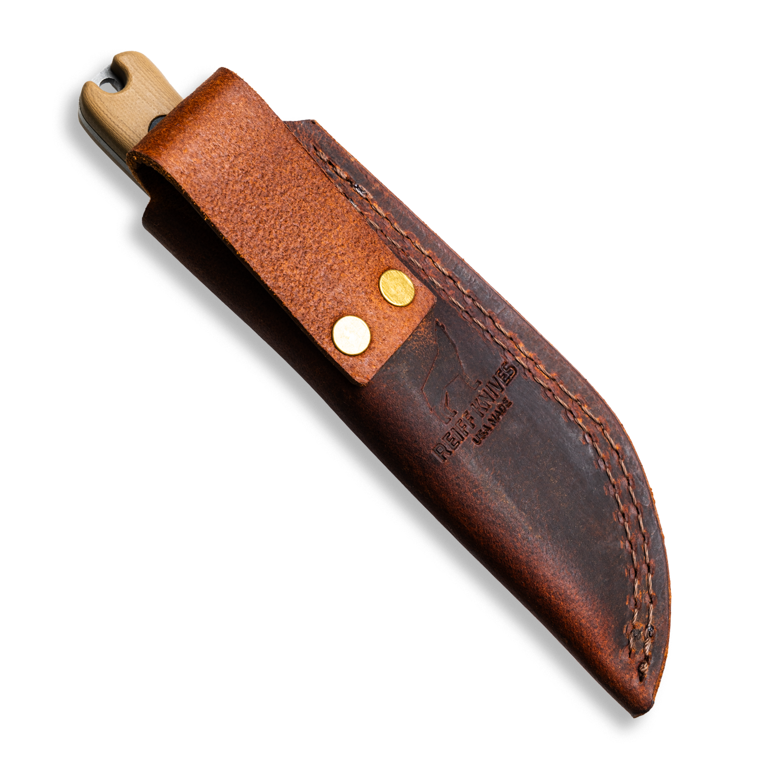 F3 EDC Fixed Blade Knife - CPM 3V Steel, Matte Stonewash Finish, Coyote Tan G10 Handle - Perfect for Camping, Hunting & Outdoor Survival