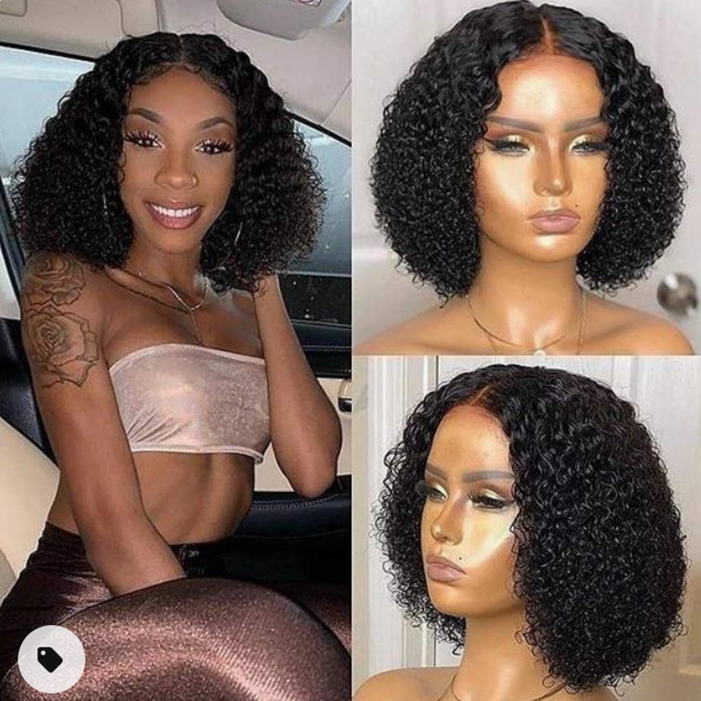 13x6 Lace Front Wigs Human Hair - Brazilian Virgin Hair Wigs for Black Women | Glueless with Baby Hair | 12 Inch 4x4 Lace Closure | Perfect for Daily Wear, Parties & Special Occasions