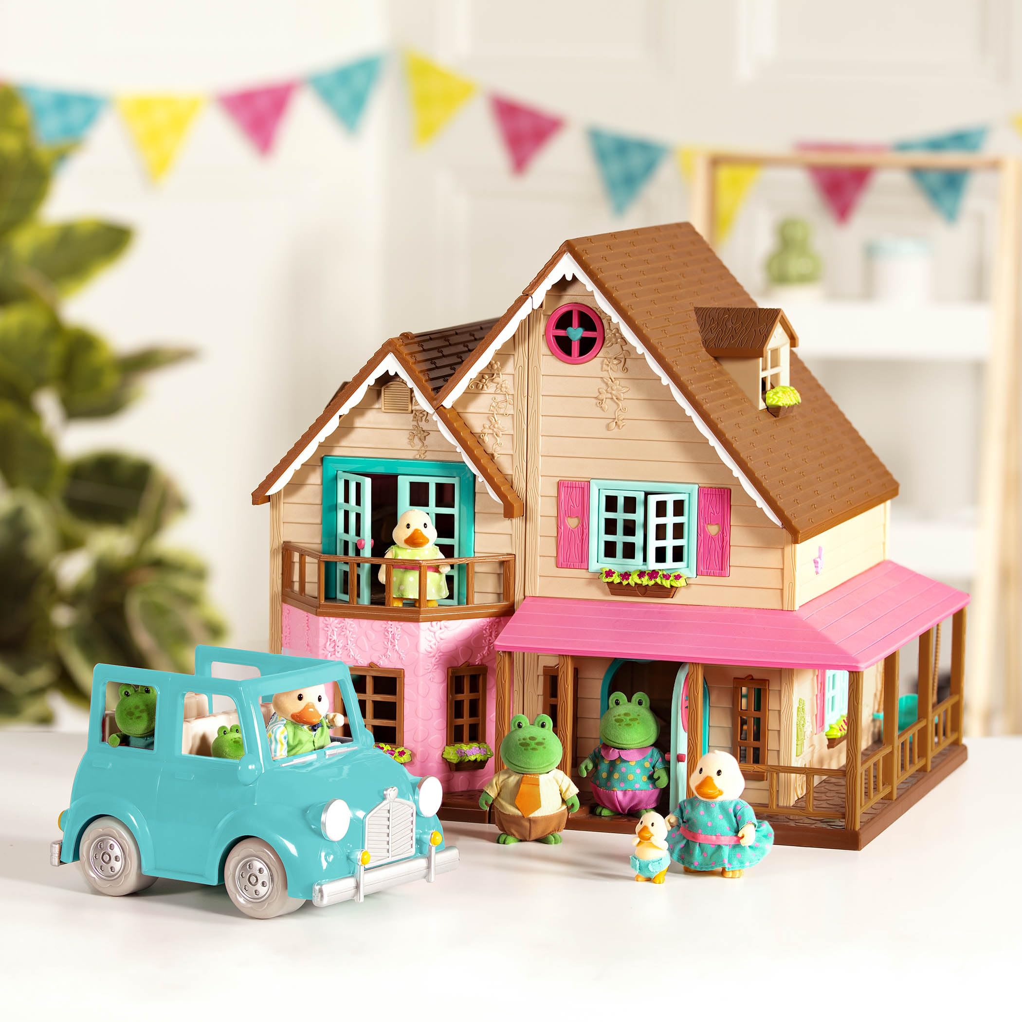 Li’l Woodzeez Miniature Toy Car & Truck Set – Breezy Buggy for Figurines – Kids Pretend Play Vehicles – Durable Wooden Toys for Ages 3+ – Perfect for Imaginative Play, Storytelling & Collectible Displays