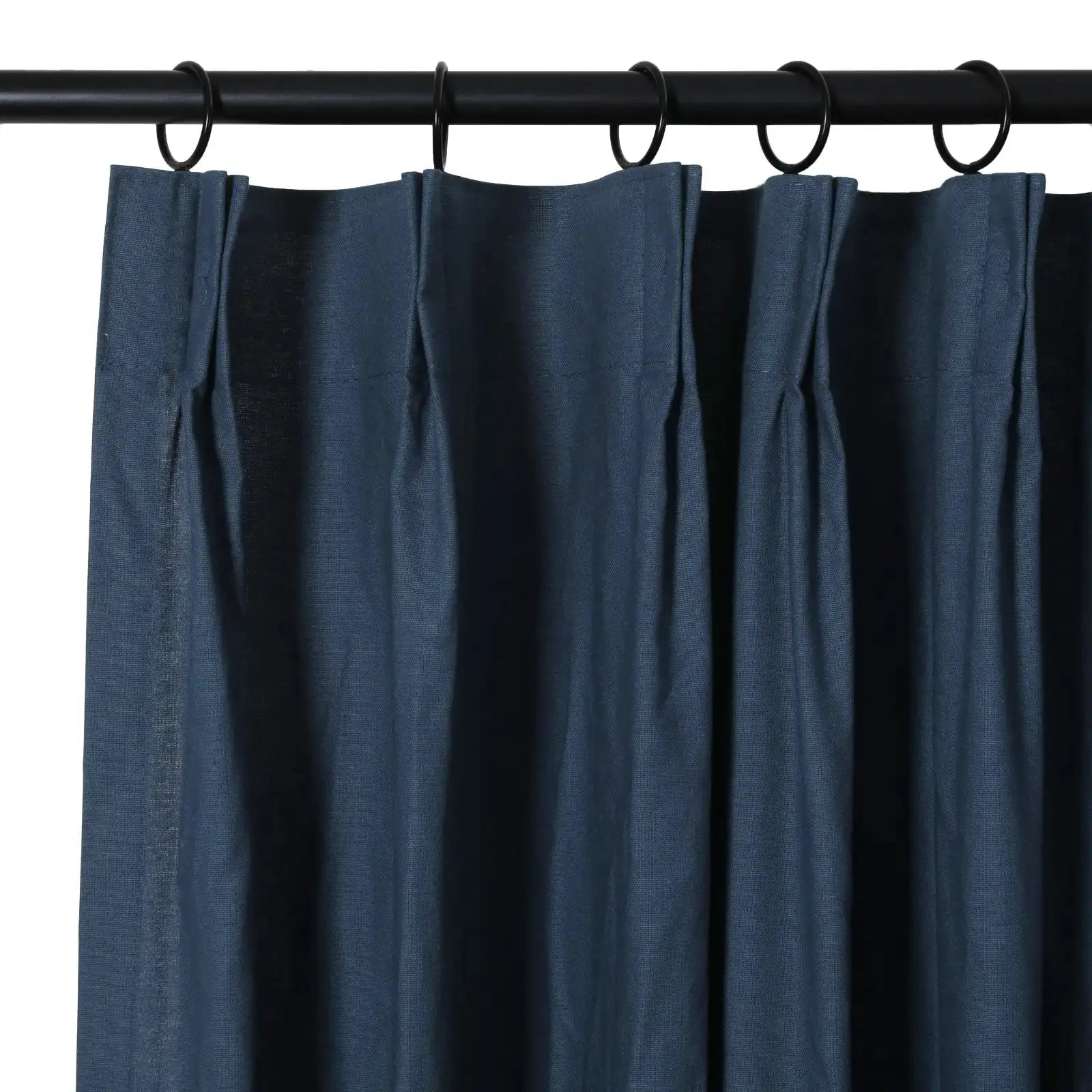 100% Cotton Drapery Pleated Curtains for Living Room & Bedroom - Andy Home Decor Blackout Window Treatments for Thermal Insulation & Light Blocking