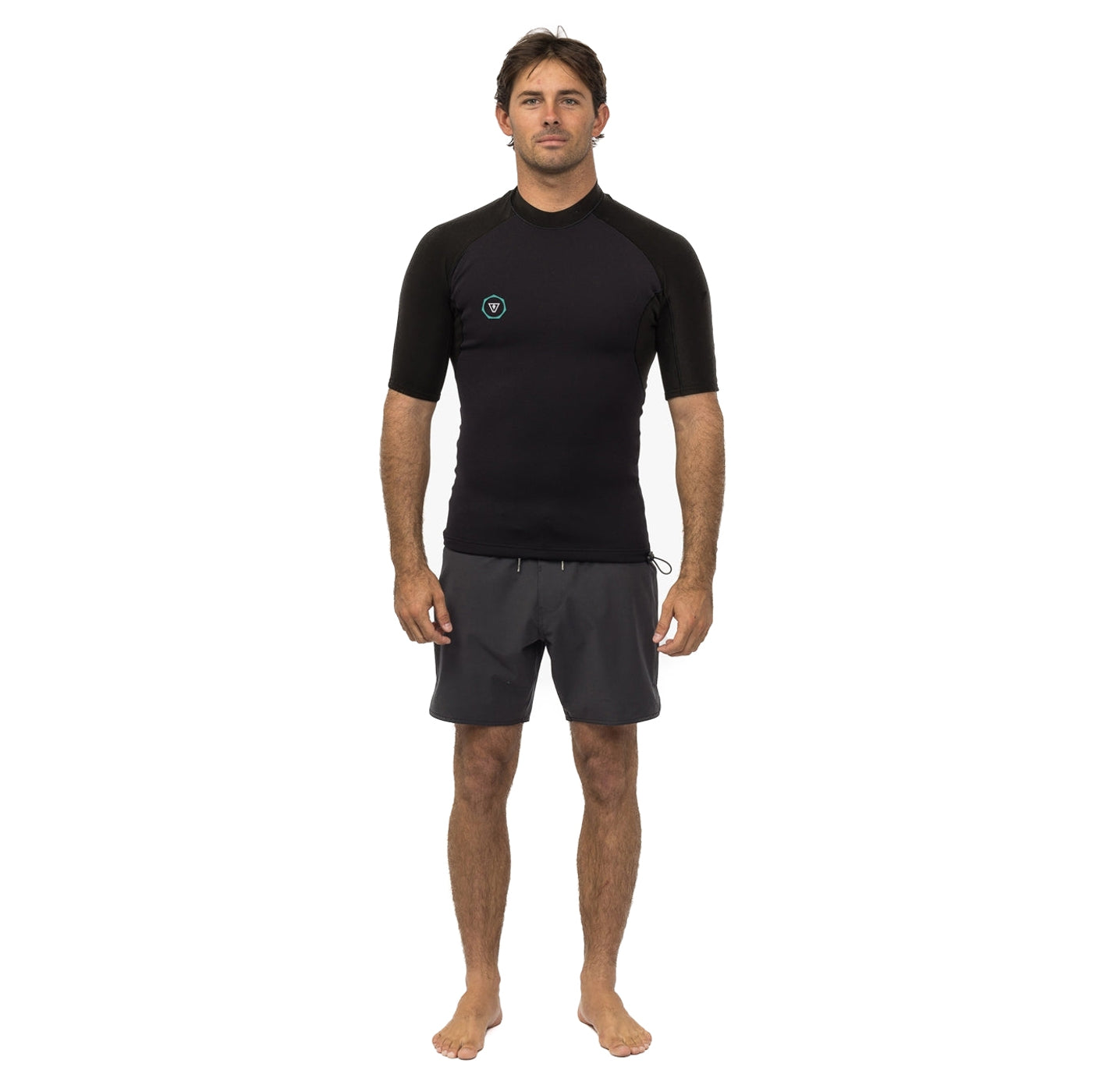 1mm Men's Vissla 7 Seas Short Sleeve Jacket - Lightweight Surfing & Beachwear for Summer Outdoor Activities