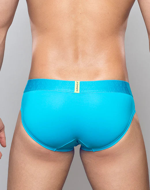 Supawear Neon Blue Briefs - Comfortable & Stylish Men's Underwear for Everyday Wear, Workout & Sports